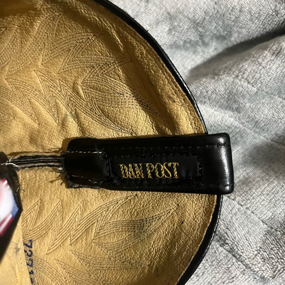 Dan Post Sz 5.5 Black Leather Mid Calf Pull On Western Cowboy Boots - Picture 8 of 9